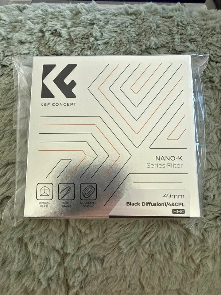 K&F CONCEPT 49mm 1/4 Black Diffusion & CPL 2-in-1 Filter