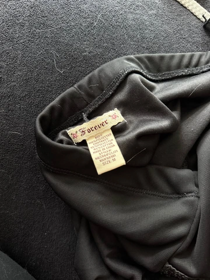 forever black flowy halter dress - photo 4