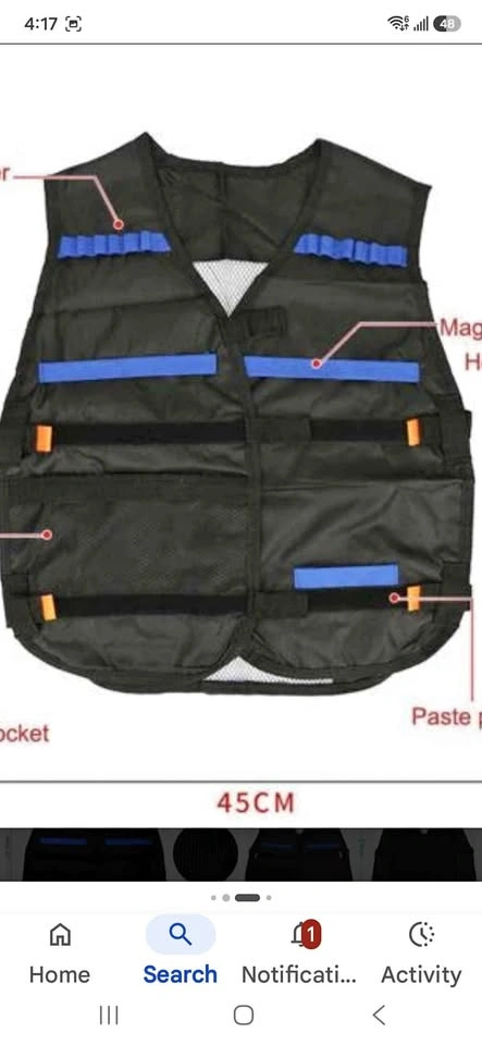 Tactical Vest for Foam Dart Blasters