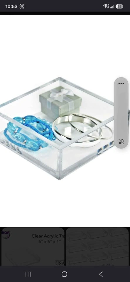 Purple Acrylic Square Tray - photo 3