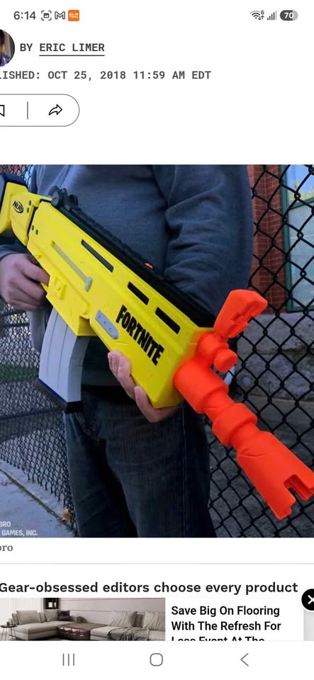 Nerf Fortnite AR-L Elite Dart Blaster - photo 2