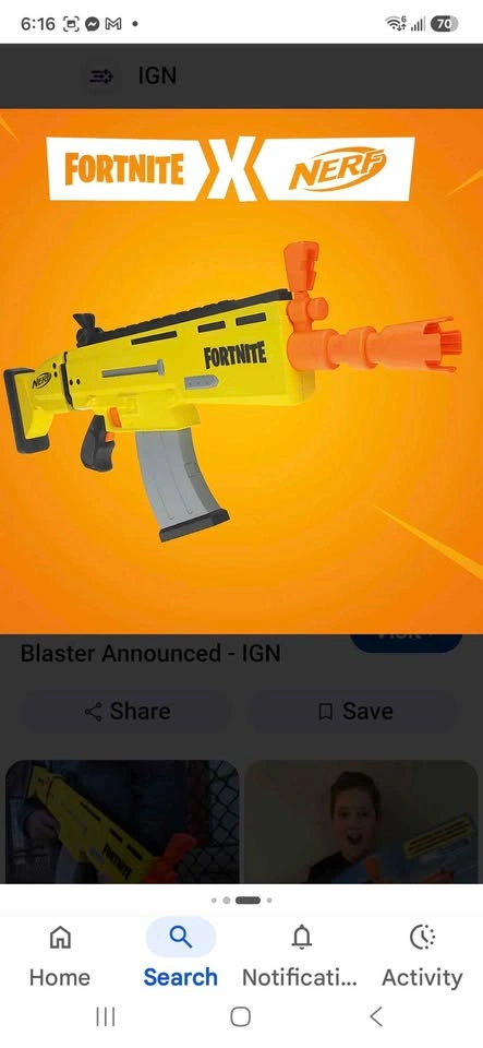 Nerf Fortnite AR-L Elite Dart Blaster - photo 4