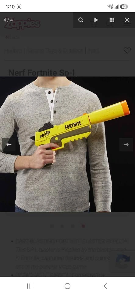 Nerf Fortnite AR-L Elite Dart Blaster - photo 5