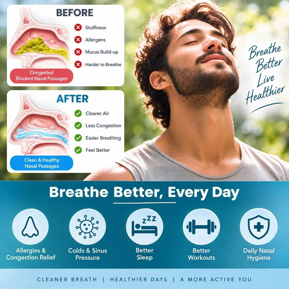 NasalFresh MD Powered Nasal Irrigation System – Premium Bundle - photo 2