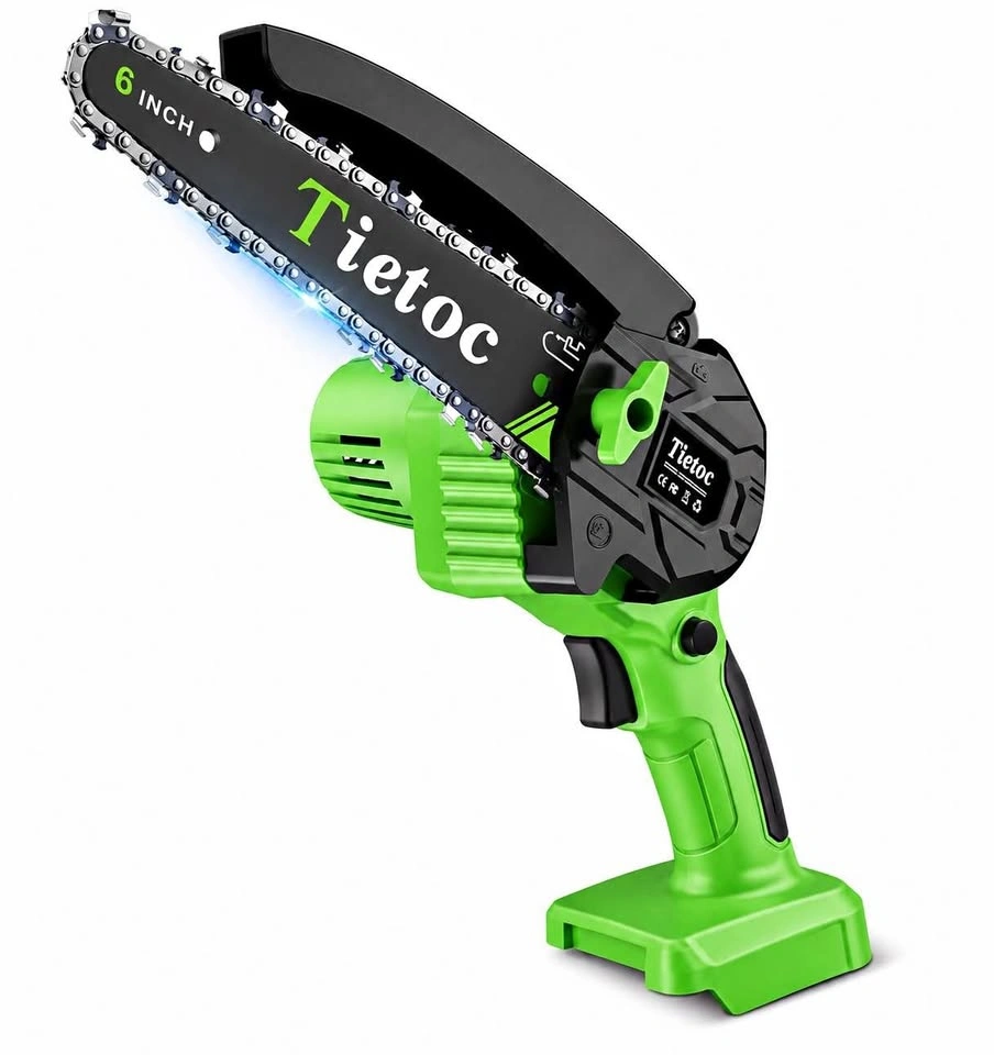 Tietoc 6-Inch Cordless Mini Chainsaw – 21V