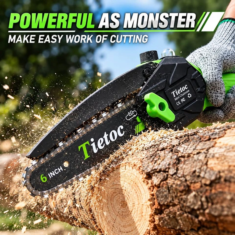 Tietoc 6-Inch Cordless Mini Chainsaw – 21V - photo 4