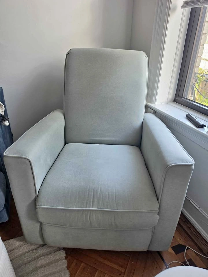 Light Blue/Grey Rocking Chair