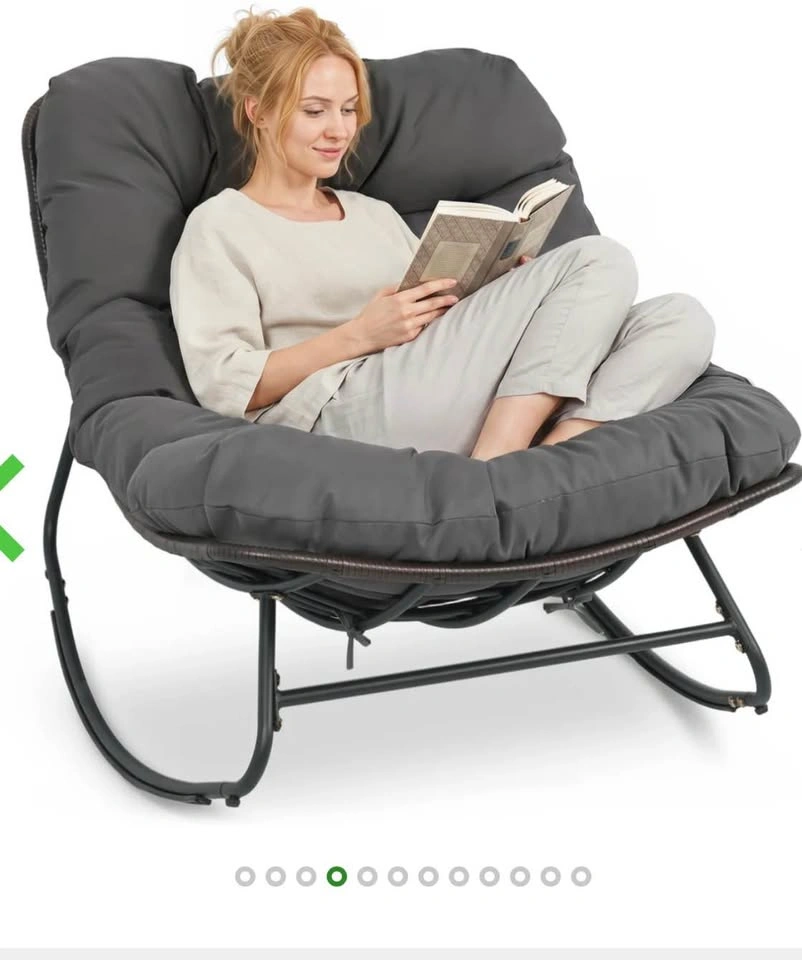 Outdoor Papasan Rocking Chair - photo 4