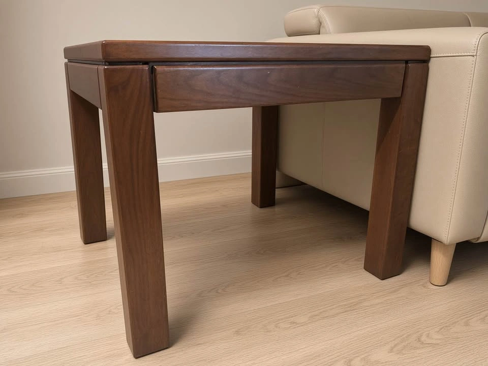 Teak MCM Square Table 29.75” × 24” H | Side, Game or Kids Table - photo 2