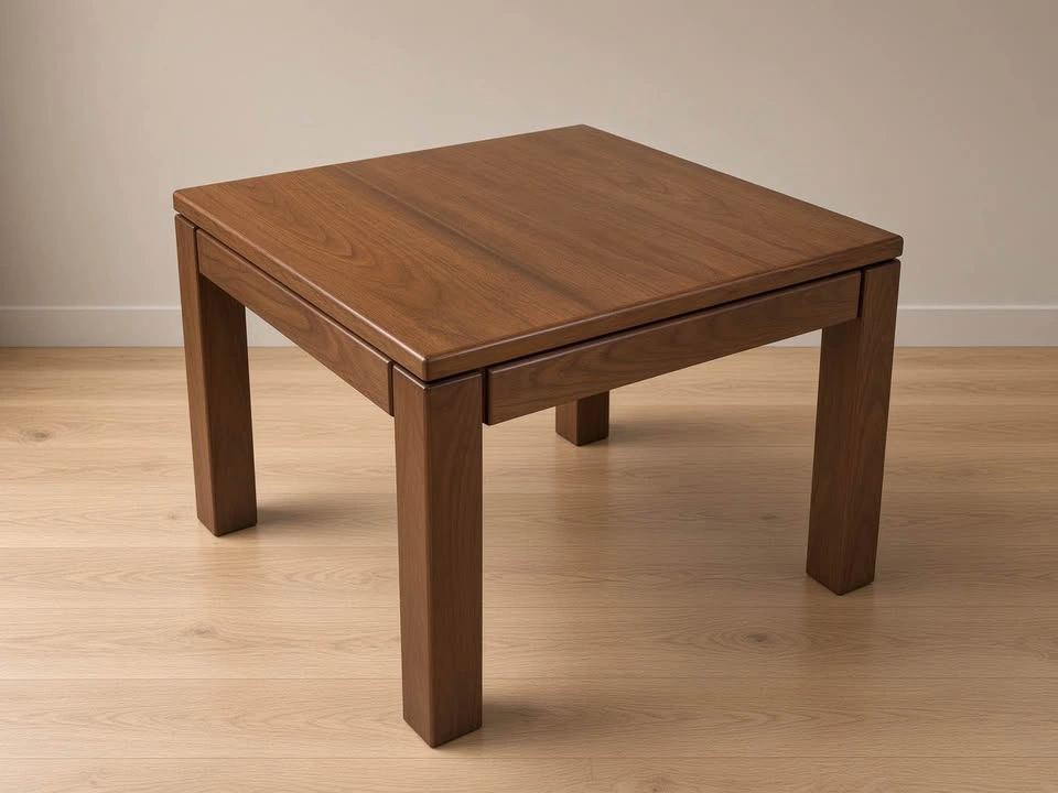 Teak MCM Square Table 29.75” × 24” H | Side, Game or Kids Table - photo 3