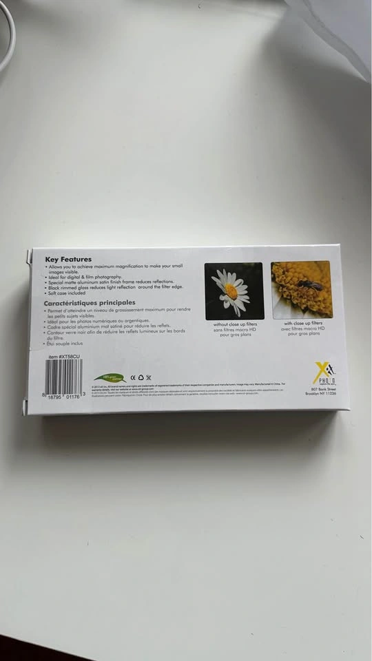 X PHOTO 4pc HD Macro Close Up Filter Set 58mm - photo 4