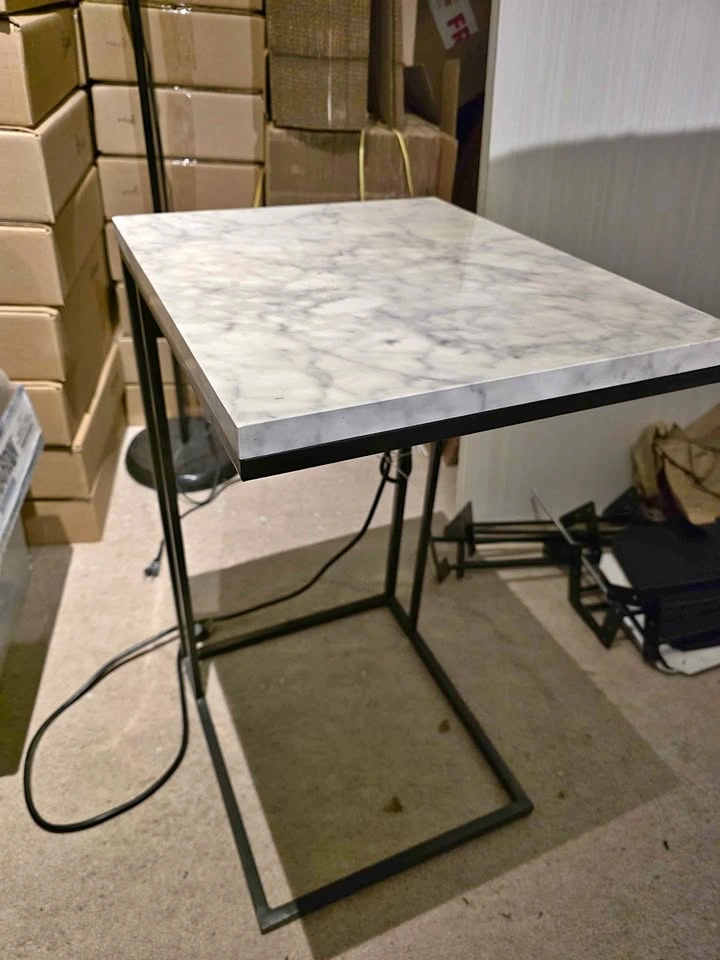 Pair of End Table / Nightstand with charging station
