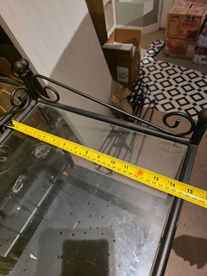 IKEA RÖNNSKÄR 3-Tier Black Wrought Iron Shelf - 2 units - photo 3