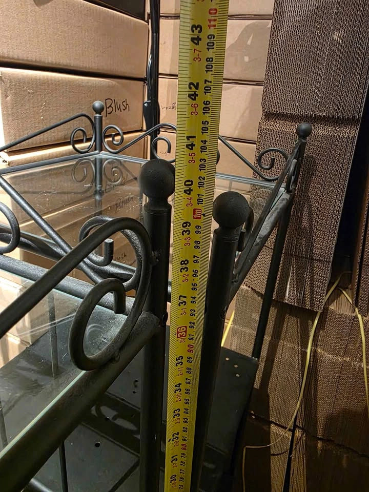 IKEA RÖNNSKÄR 3-Tier Black Wrought Iron Shelf - 2 units - photo 4