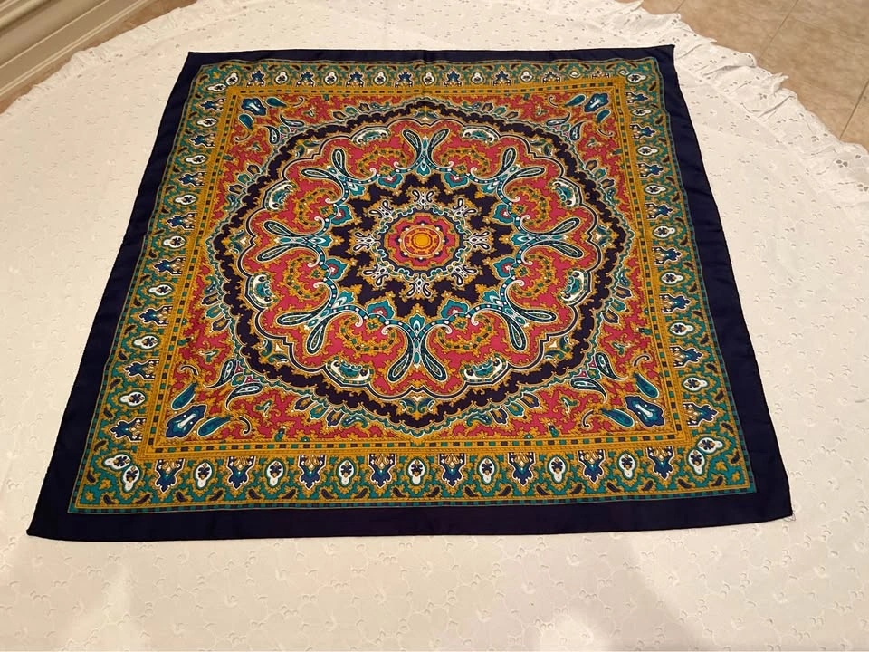 Ladies Scarf Vintage Cinzia Fiori For Tie Rack Made In Italy - photo 3