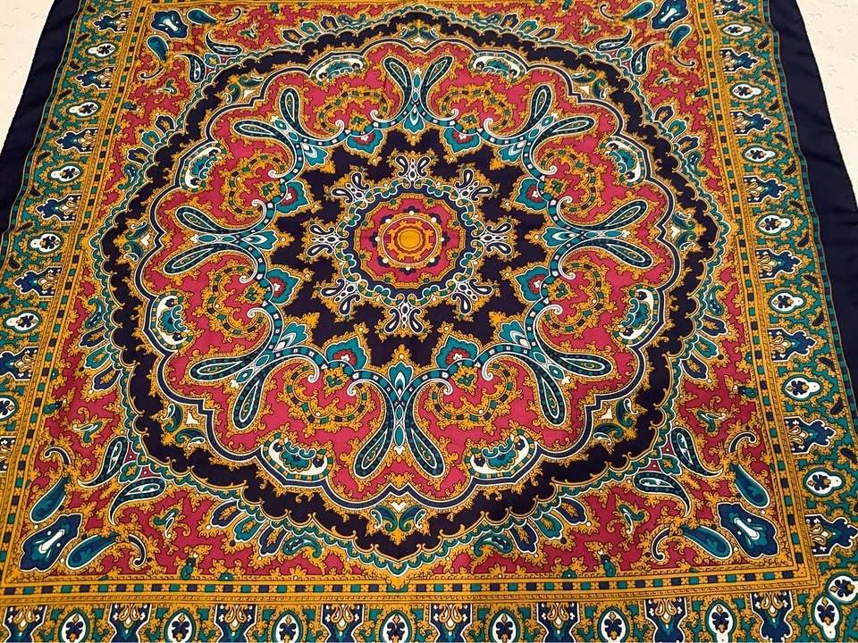 Ladies Scarf Vintage Cinzia Fiori For Tie Rack Made In Italy - photo 4