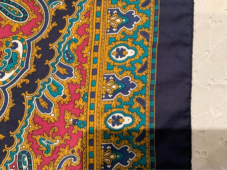 Ladies Scarf Vintage Cinzia Fiori For Tie Rack Made In Italy - photo 5