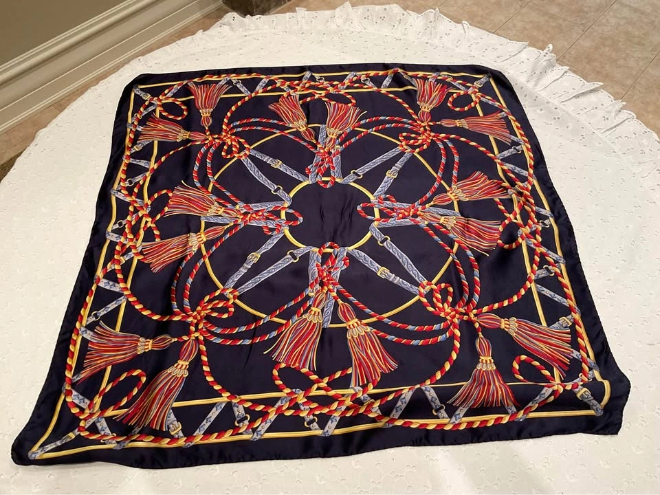 Ladies Scarf Vintage TIE RACK ART OF SILK - photo 5