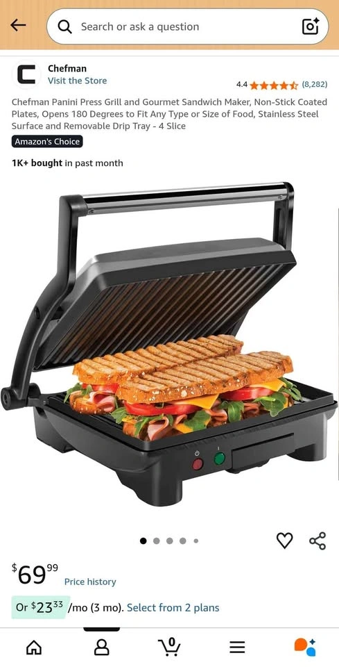 Chefman Panini Press - photo 2