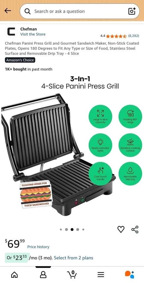 Chefman Panini Press - photo 5