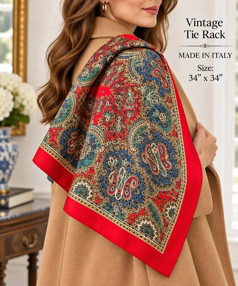 Ladies Scarf Vintage ART OF THE SCARF Made In Italy