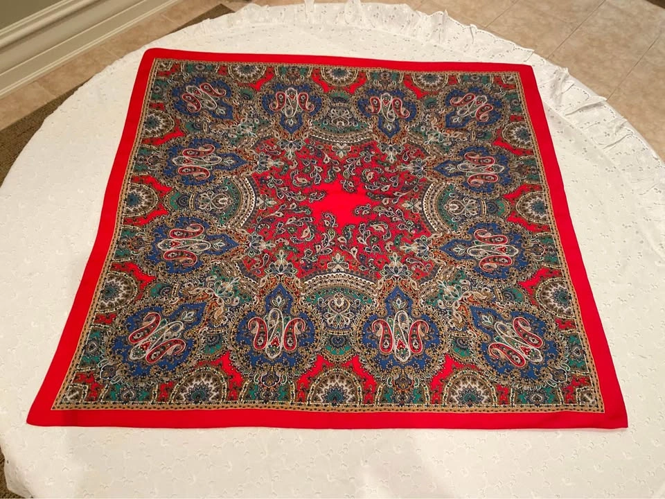 Ladies Scarf Vintage ART OF THE SCARF Made In Italy - photo 3