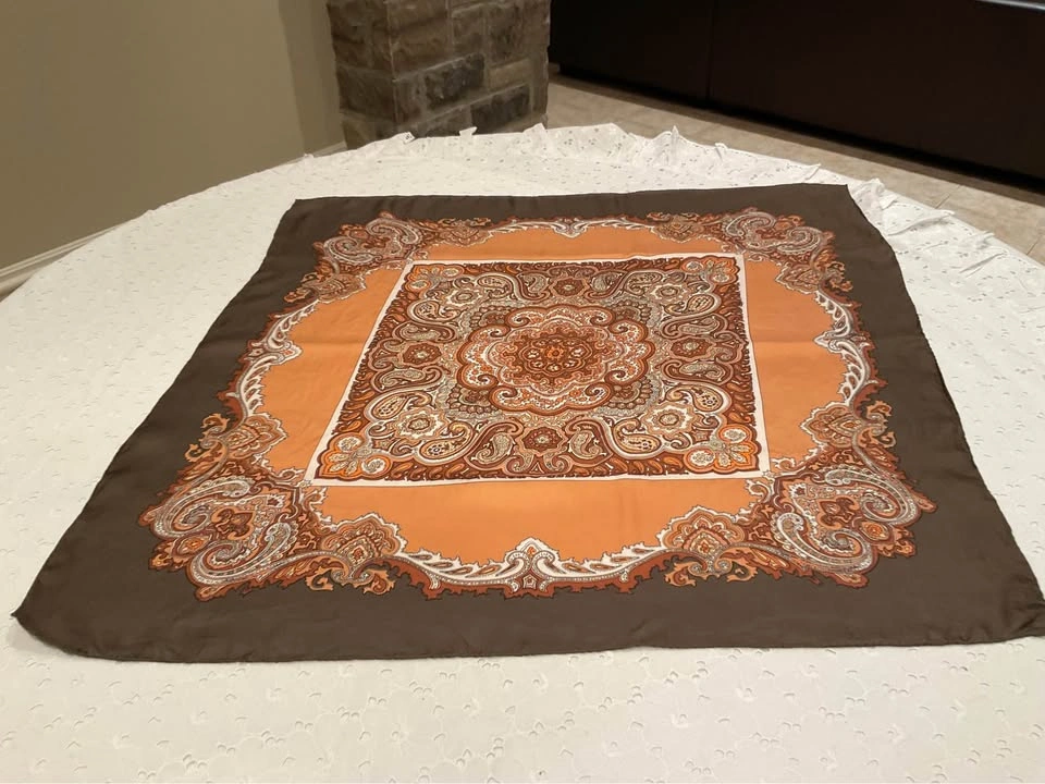 Ladies Scarf Vintage 100% SILK - photo 3