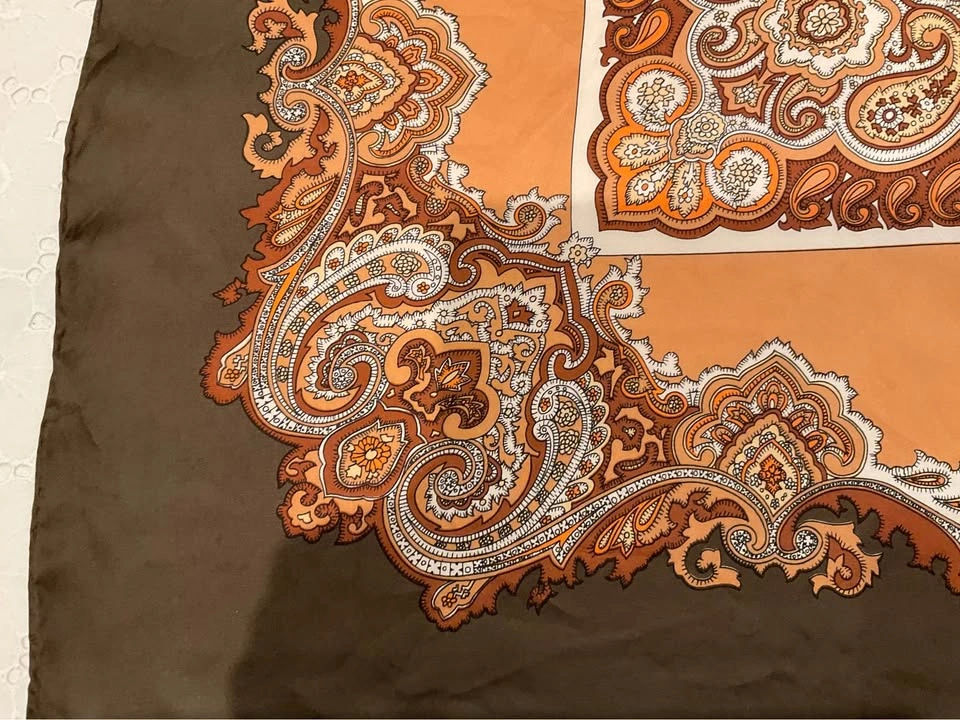 Ladies Scarf Vintage 100% SILK - photo 5