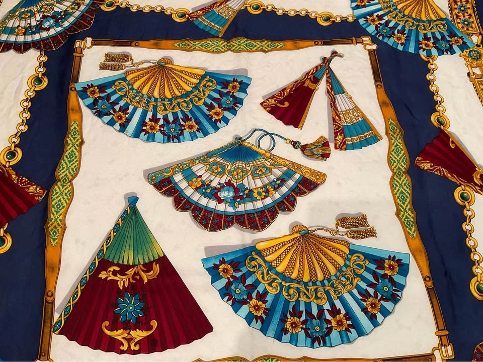 Ladies Scarf Vintage Tie Rack ART OF SILK 100% Silk MADE IN JAPA - photo 5