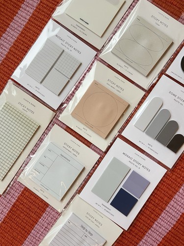 Cloth & Paper Sticky Notes Bundle | Neutral Minimal Planner Supp - photo 2