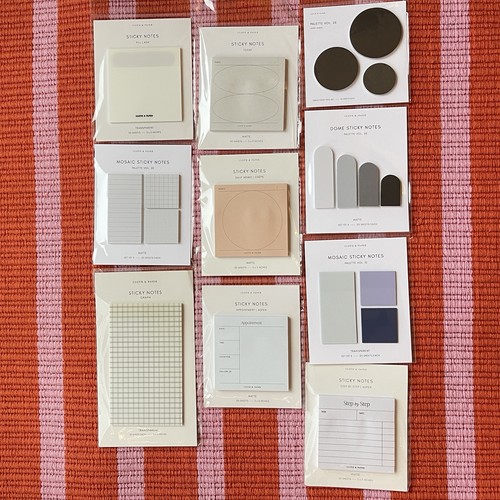 Cloth & Paper Sticky Notes Bundle | Neutral Minimal Planner Supp - photo 4