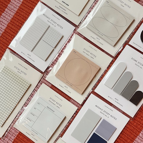 Cloth & Paper Sticky Notes Bundle | Neutral Minimal Planner Supp - photo 5
