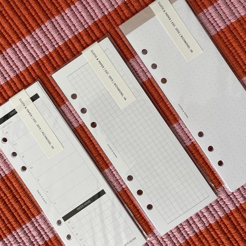 Cloth & Paper A5 Half Page Inserts Graph Memo Dot Grid - photo 5