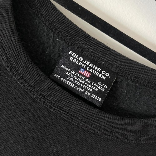 Polo Jeans Co. Vintage Ralph Lauren Black Crewneck Sweater - photo 2