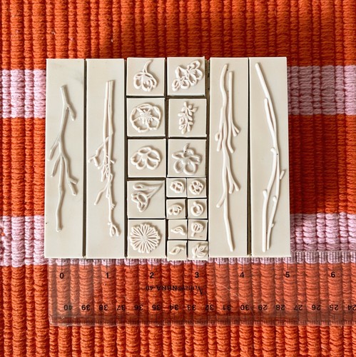 Mr. Paper Wooden Rubber Stamp Set – 20pc Floral & Branch Design - photo 4
