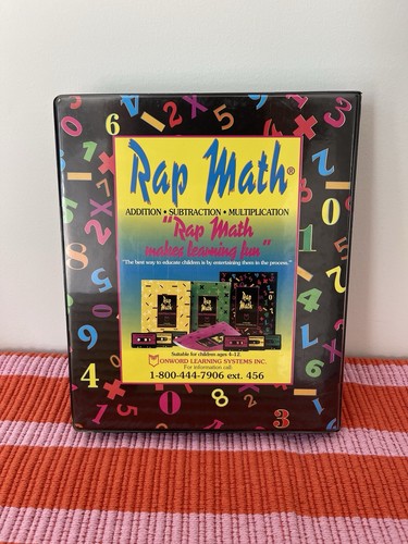 Rap Math 6 Cassette, 3 Book Kit (1993), Onword Learning - photo 2