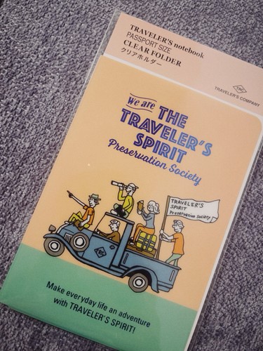 2026 Traveler's Company Clear Folder Insert - New Passport Size