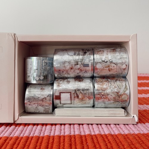Freckles Tea Vol 3 Pure White PET Tape Set 6 Rolls + Memo Pad - photo 2