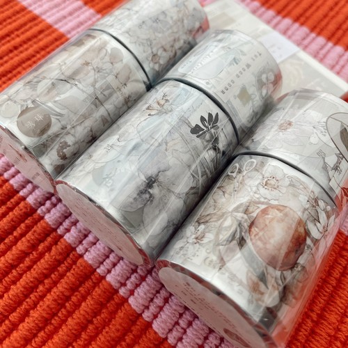 Freckles Tea Vol 3 Pure White PET Tape Set 6 Rolls + Memo Pad - photo 3