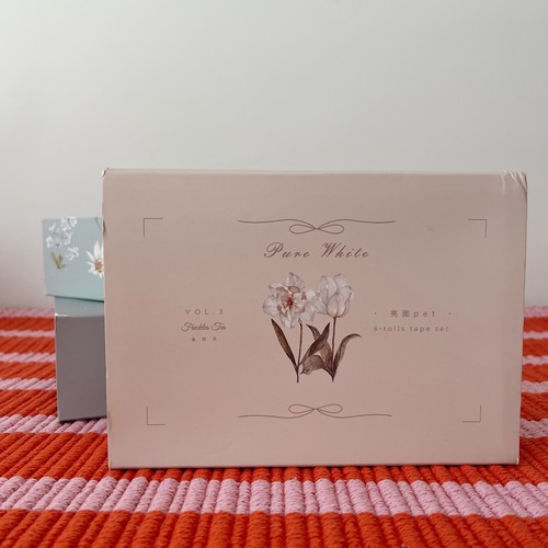 Freckles Tea Vol 3 Pure White PET Tape Set 6 Rolls + Memo Pad - photo 4