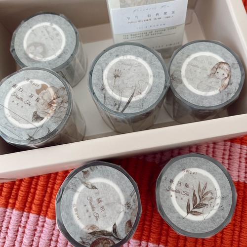Freckles Tea Vol 3 Pure White PET Tape Set 6 Rolls + Memo Pad - photo 5