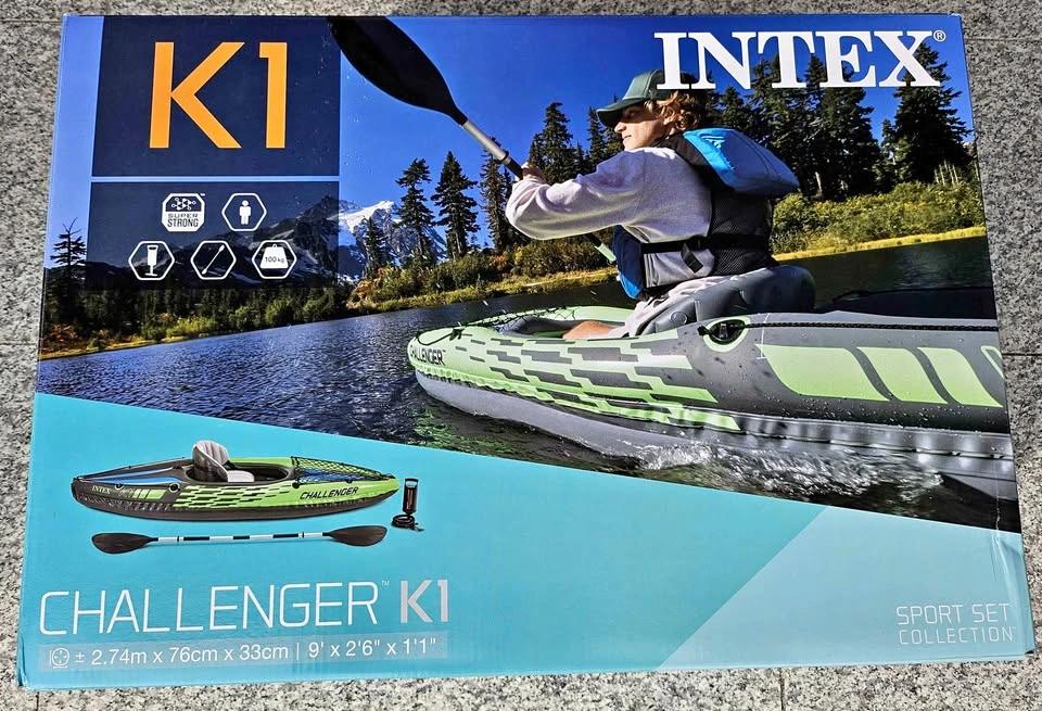 Challenger K1 Inflatable Kayak - 1 Person Brand New