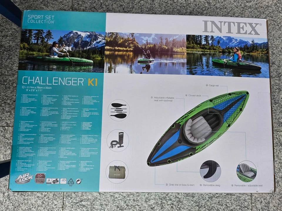 Challenger K1 Inflatable Kayak - 1 Person Brand New - photo 3