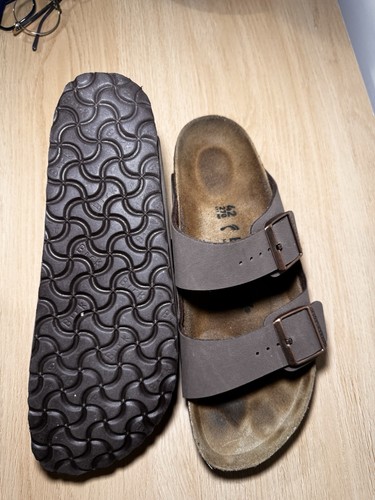 Birkenstock Arizona Men's Gray Slide Sandals 2-Strap Adjustable - photo 4