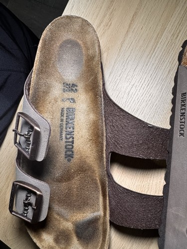 Birkenstock Arizona Men's Gray Slide Sandals 2-Strap Adjustable - photo 5