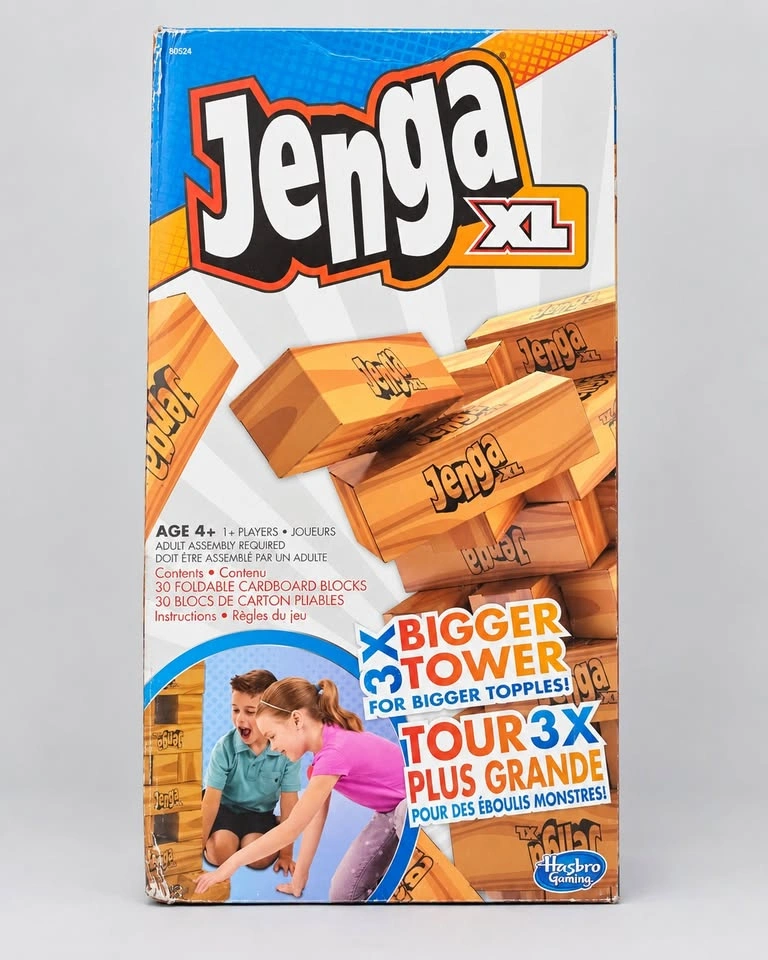 Hasbro Jenga XL 3X Bigger Tower Giant Cardboard Block Game - photo 3