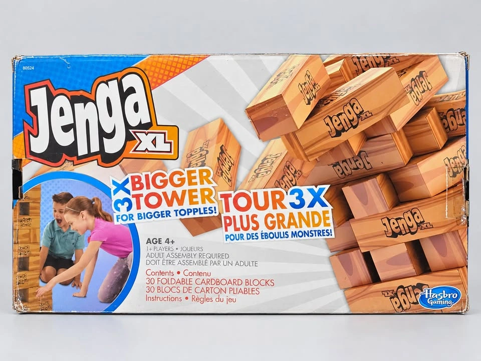 Hasbro Jenga XL 3X Bigger Tower Giant Cardboard Block Game - photo 4