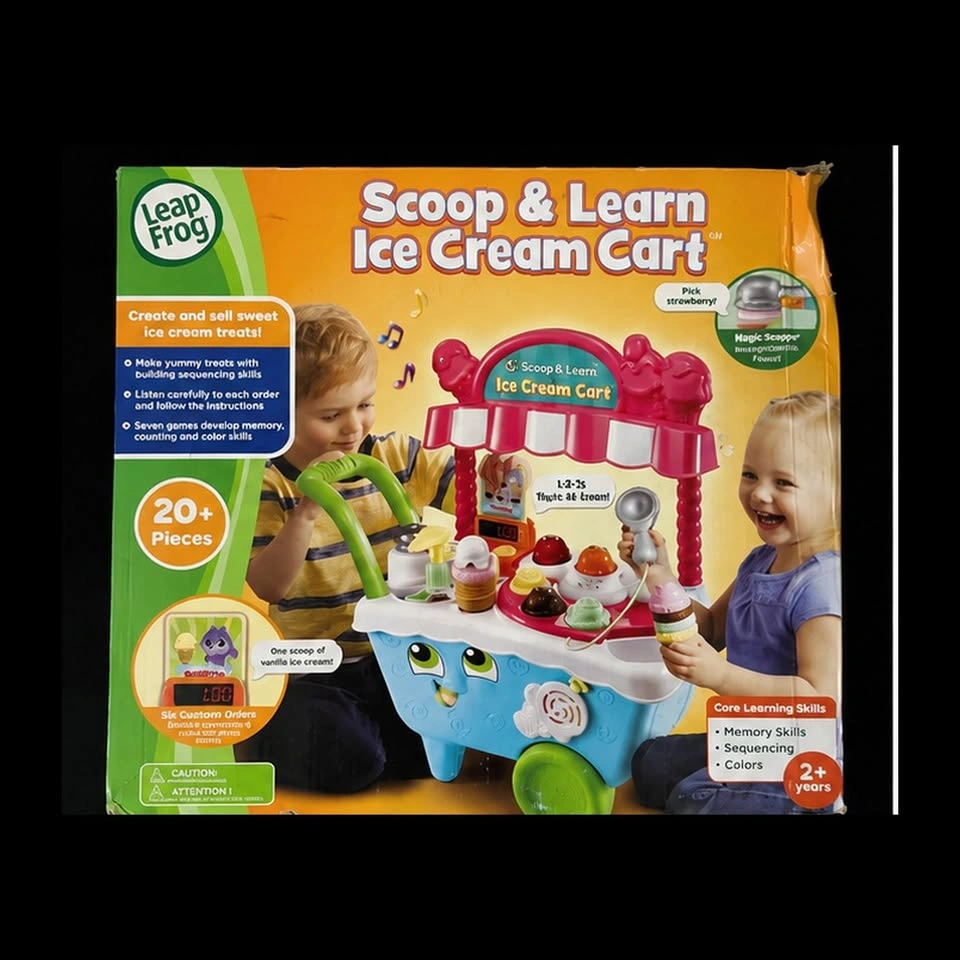 LeapFrog Scoop & Learn Ice Cream Cart 20+ Pieces New Open Box - photo 2