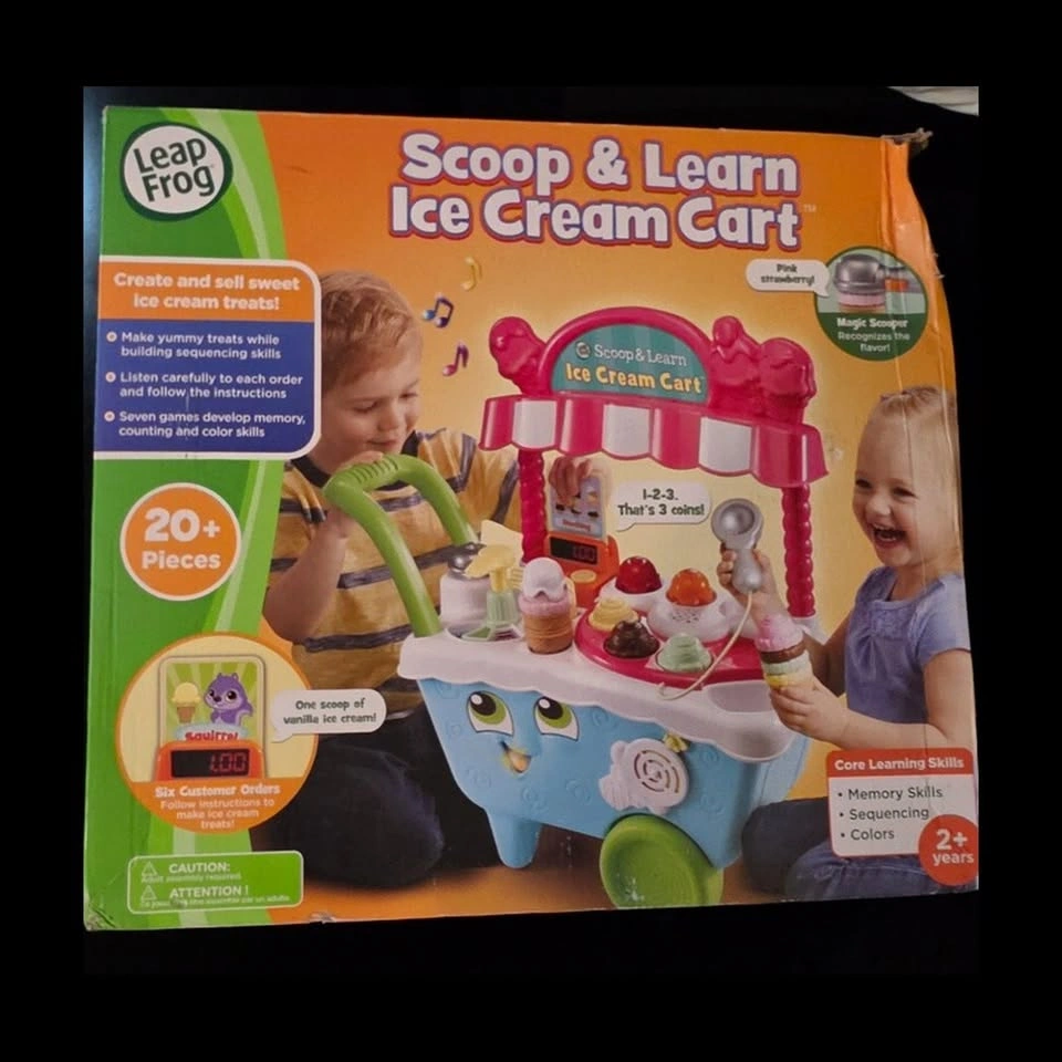 LeapFrog Scoop & Learn Ice Cream Cart 20+ Pieces New Open Box - photo 4