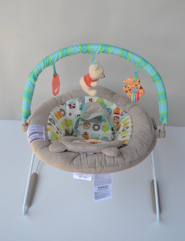 Disney Baby Winnie The Pooh Bouncer Seat With Sound & Vibration - photo 5
